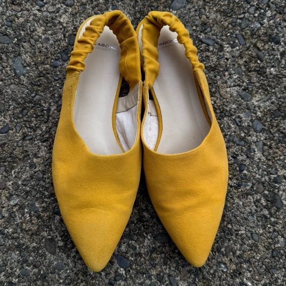 Vagabond Katlin Suede Slingback Mule in Yellow - Picture 9 of 9